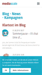 Mobile Screenshot of mediascale.de