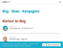 Tablet Screenshot of mediascale.de